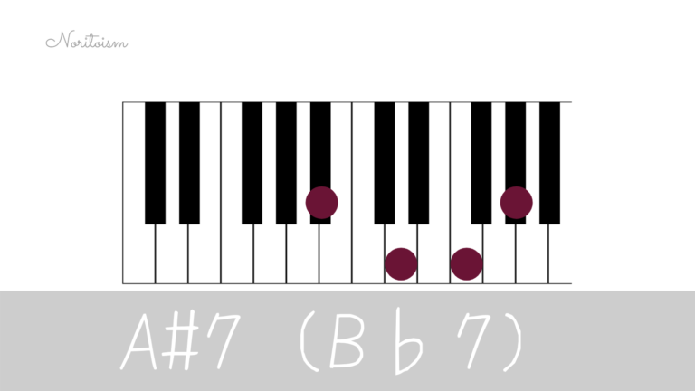 コード B 7 をピアノで弾く 基本3種 応用で代理コード展開 Noritoism