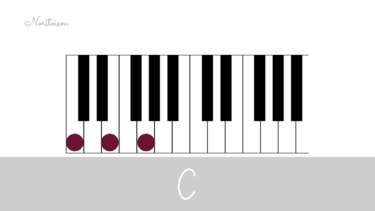 コード【C】をピアノで弾く。基本フォーム3種と用途を解説