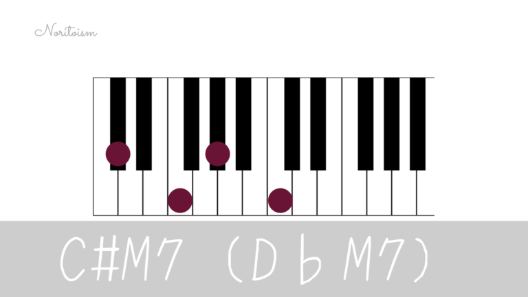 ピアノコード C M7 D M7 メジャー7 Maj7 を弾く Noritoism