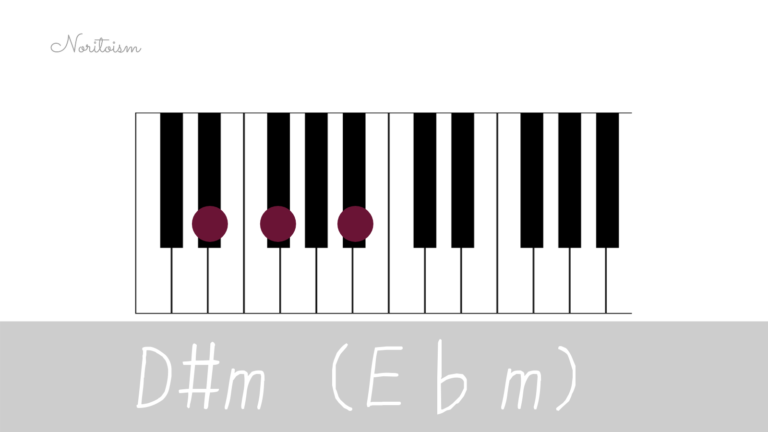 ピアノコード D M E M を弾く 基本フォーム3種と用途を解説 Noritoism