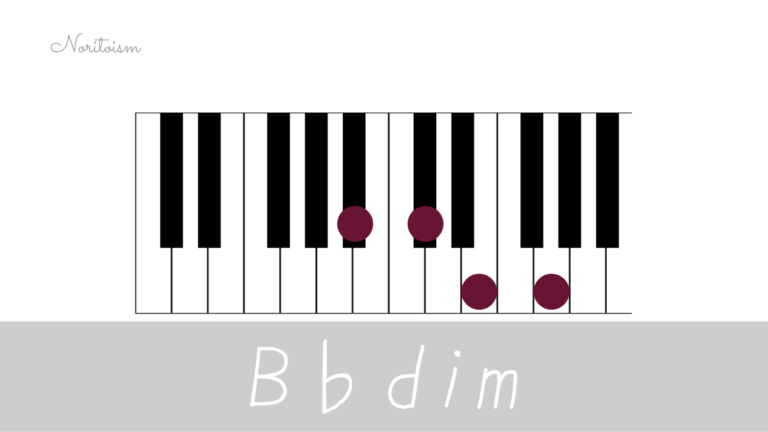 コード B Dim をピアノで弾く 半音移動とドミナントで使いこなす Noritoism